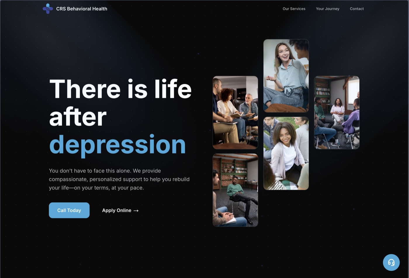 CRSBH website — designed and built by Casey Collier